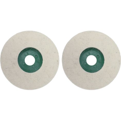 5-inch polishing wheel pad, 2-piece standard-size wool felt polishing disc for grinding metal and stone (1/4)