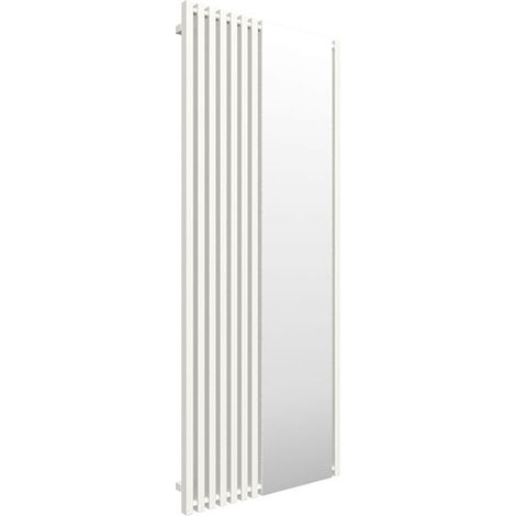 Heizkörper mit integriertem Spiegel - Weiß - Höhe 1900mm Breite 680mm - 721 Watt - TRI1900/680MSXB