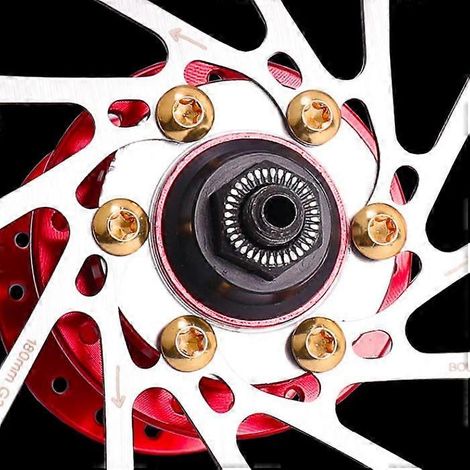 Vis universelles pour VTT, vis de frein à disque Torx T25, vis de porte-bidon en acier inoxydable coloré (doré - tête Torx T25 [6 pièces]). (1/4)