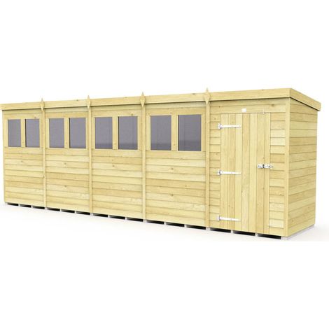 20 x 4 Pent Shed