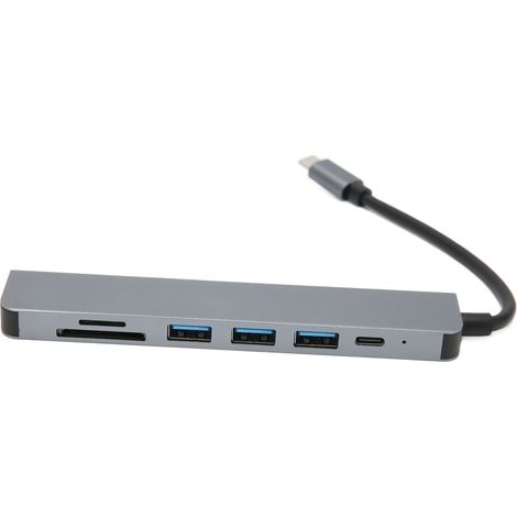 Multifunktionaler 7-in-1 USB-C-Hub für 4K-HDTV mit 100-W-PD-Schnellladefunktion und sicherem, tragbarem USB-Splitter für MacBook Pro (1/5)