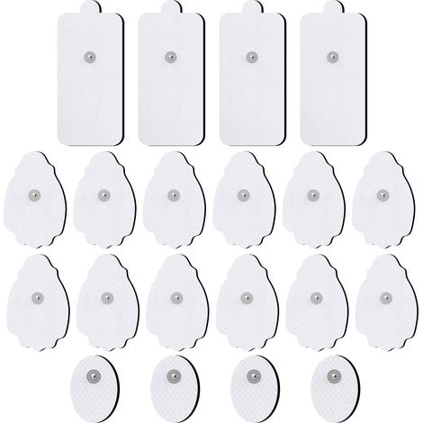 Électrodes de massage des poignets, 10 paires, blanches (1/3)