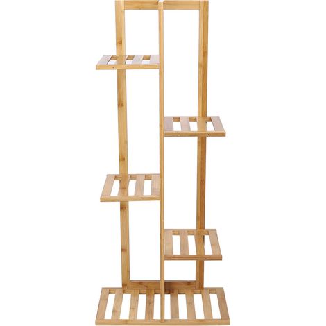 Présentoir à plantes d'intérieur 5 niveaux, étagère fleur métal noir, support pour pots de succulentes et plantes en pot. (1/5)