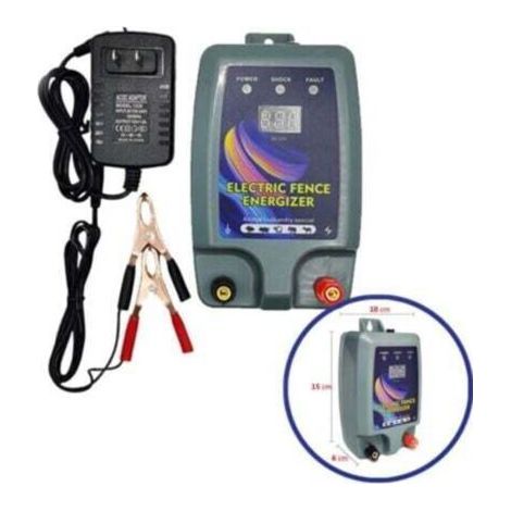 Electric Fence Kit, Electric Livestock Fence, 3 Power Modes for Poultry Farming, Fence Energizer, High Power --- (1/4)