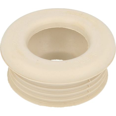 STEDO WC-Spülrohrverbinder Ø 48 mm für WC's bis Bj. 1978 weiß, ohne Rosette (1/2)