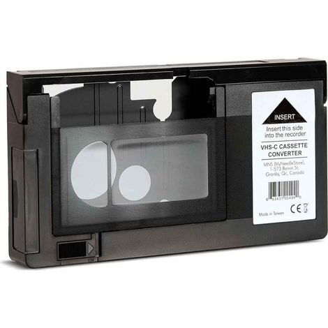 Adaptateur de cassette VHS-C noir pour caméscopes VHS-C et SVHS RCA. scellé et motorisé (1/5)
