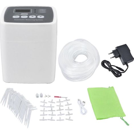 Arrosage Automatique Double Pompe Minuteur Intelligent Contrôleur d'Irrigation pour Jardin, Programmateur d'Eau avec Deux Sorties, Économiseur d'Eau pour Système d'Aspersion, 2 Pompes (1/5)