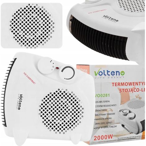 Chauffage soufflant électrique Farelka 2000 W, 3 vitesses, avec thermostat (1/5)