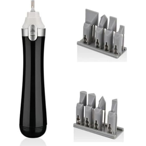 Ponceuse Alternative Électrique, avec Tête de Ponçage 8 Pièces pour Loisirs, Art, Miniature, Polissage de Figurines, Ponçage (1/5)