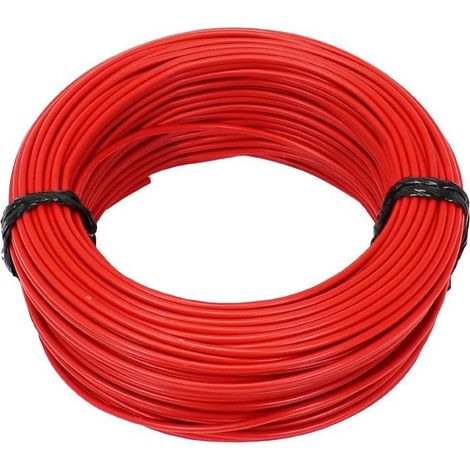 cyclingcolors cavo elettrico filo rame auto moto, 1,5mm² rosso 5 metro