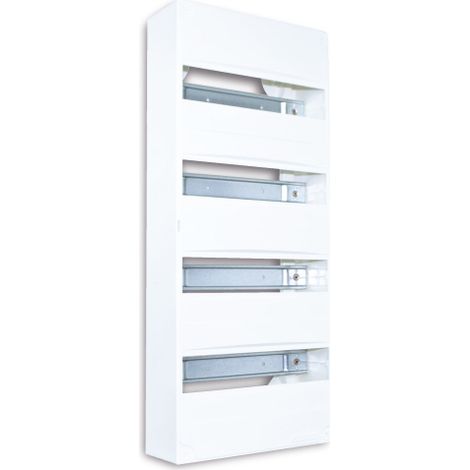 Siemens – Coffret électrique nu 4 rangées – Montage en GTL ou saillie – Indice de protection IP30 – Résistance aux chocs IK05 – Dimensions 600x250x97mm