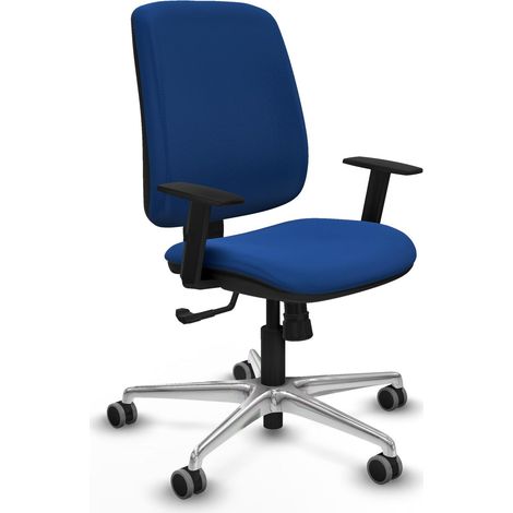 Chaise de bureau piqueras y crespo Alares bleu mousse injectée (1/2)