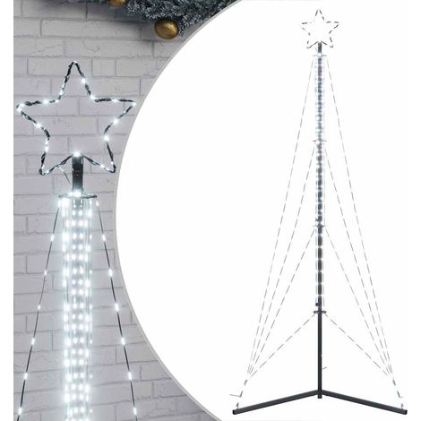 Albero di Natale Albero natalizio Albero festivo a LED 483 LED Bianco Freddo 240 cm (1/5)