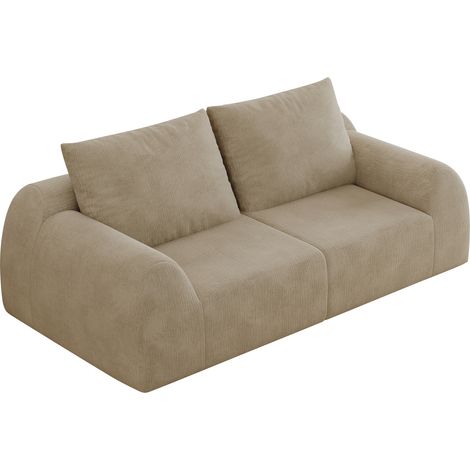 2-Sitzer-Sofa Gerade aus Chenille, Hoch弹性 (1/5)