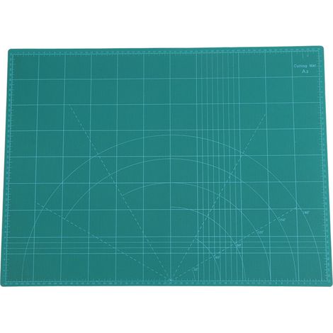Tapis de découpe A2 durable en PVC 5 plis, auto-cicatrisant, fait main, outil de sculpture DIY vert (1/5)