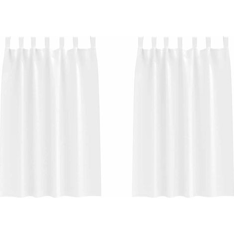 Maison Exclusive - Cortinas Opacas con Anillas 2 pcs Puro 175 x 1