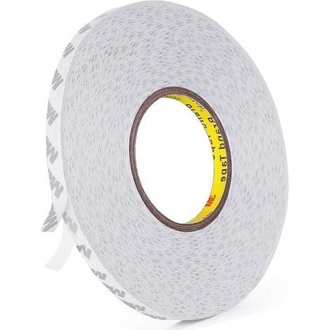 Ruban adhésif double face transparent 3M 9080, ultra-résistant, longueur 50 m, largeur 10 mm, épaisseur 0,15 mm, idéal pour le bricolage. (1/5)
