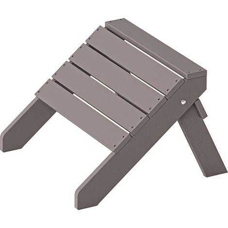 HOME DELUXE Tabouret FAREA – Gris Mobilier de jardin Chaise de terrasse, tabouret (1/4)