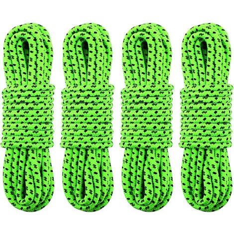 10 piezas de cuerda resistente para tienda de campaña, bucle de cuerda de acero inoxidable para senderismo, camping, pesca, picnic y viajes (1/5)