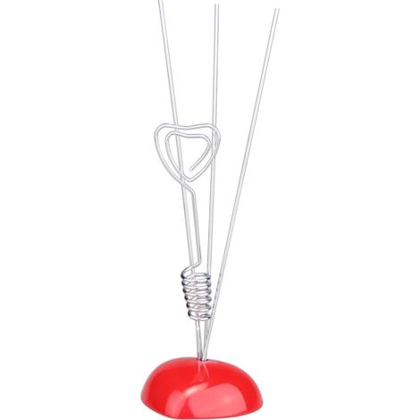 Porte-mémo cœur spirale – accessoire mariage/fête pour noms de table et événements (1/4)