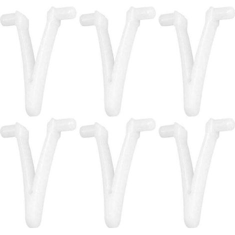 6pcs Piscine d'approvisionnement Papillon v Clip pour Piscine Spa Brosse Feuille râteau Feuille Skimmer tête d'aspirateur pour Nettoyage de Piscine (1/5)