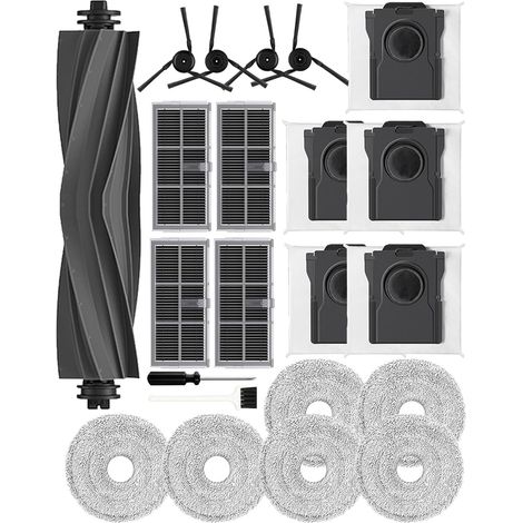 L40 Ultra accessoires pour Dreame X40 Ultra/X40 Master,pour Mova P50 Pro Ultra/P10 Pro Ultra, 1 brosse à rouleau, 4 brosses latérales, 5 sacs à charbon actif (1/5)