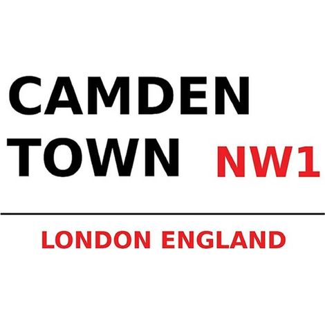 Panneau en bois 30x40 cm Londres Angleterre Camden Town NW1 (1/3)