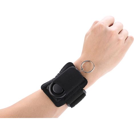Bracelet-bague d'alarme de sécurité personnelle anti-loup de 120 dB avec LED