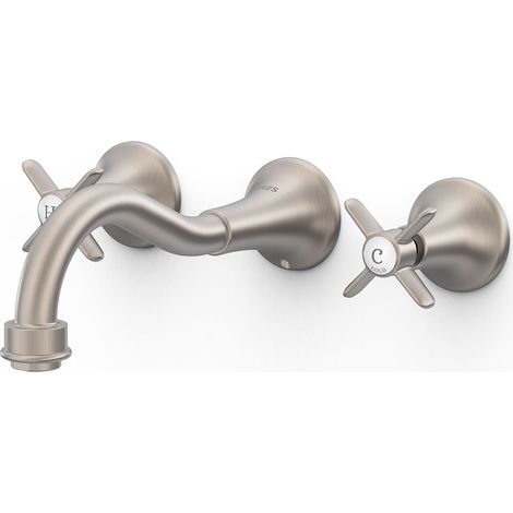 GRIFO BIMANDO EMPOTRADO PARA LAVABO CUERPO EMPOTRADO (1/2)