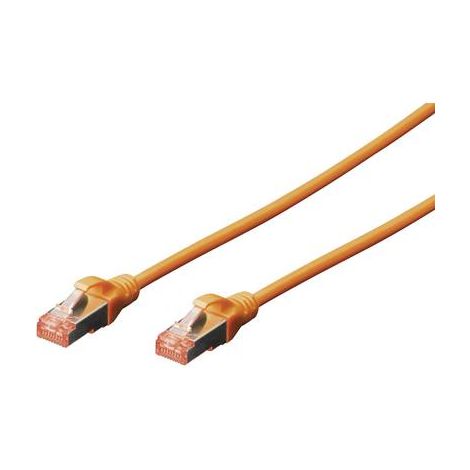 Digitus DK-1644-005/OR RJ45 Câble réseau, câble patch CAT 6 S/FTP 0.50 m orange sans halogène, torsa (1/3)