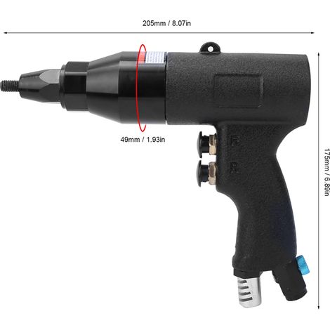 Pistolet à riveter pneumatique à serrage rapide fileté 803 M6-M8 / Pistolet à riveter les écrous (1/5)