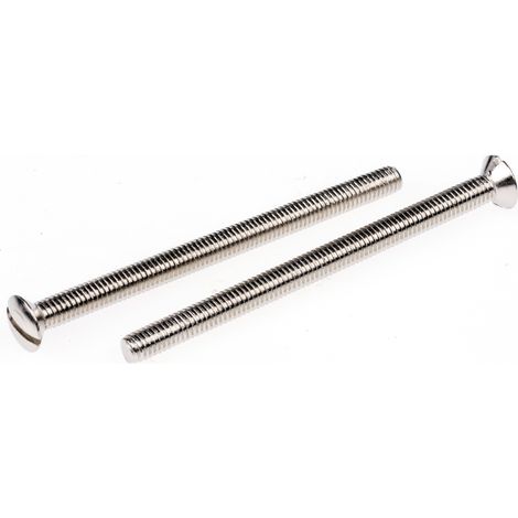 Vis à métaux RS PRO M3.5 à tête Tête fraisée bombée fendue en Laiton, 50mm ( Prix pour Sachet de 100 )