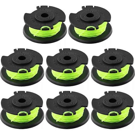 Lot de 8 bobines de fil de coupe-bordures en nylon pour débroussailleuse Ryobi RLT36B33/RY36LT33A-0 36 V, référence RAC143 (1/5)