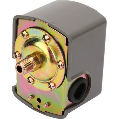Interrupteur de pression réglable pour pompe à eau 0.8-5.0 bar, ressort double et raccord G1/4" (1/5)