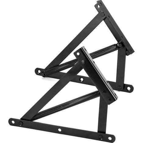 Paire charnières levage canapé lit 90° – Mécanisme rangement acier robuste (1/5)