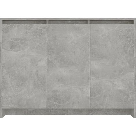 Petit buffet 3 portes 102cm – Modèle Kaola-Gris béton (1/5)