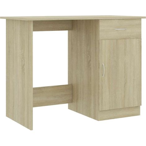 Maison Exclusive - Escritorio madera contrachapada color roble So (1/5)
