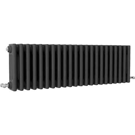 SKY Bathroom Traditional Cast Iron Style Radiator 3 Column Anthracite 300x1010mm