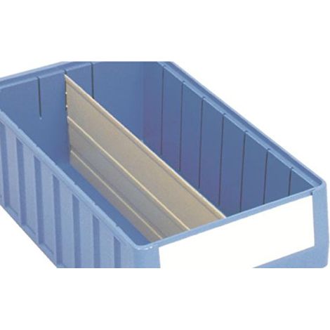 intercalaire longitudinal pour boîtes de rangement rK en rAL 7030 gris pierre