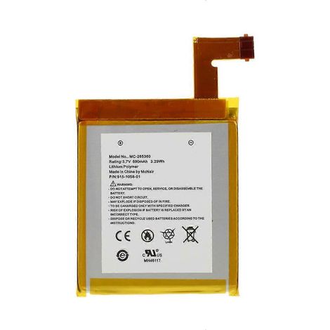 Batterie de remplacement de qualité 3,7 V 890 mAh 3,29 Wh (sans logo) pour Amazon Kindle 4, 5 et 6 D01100 515 105 (1/4)