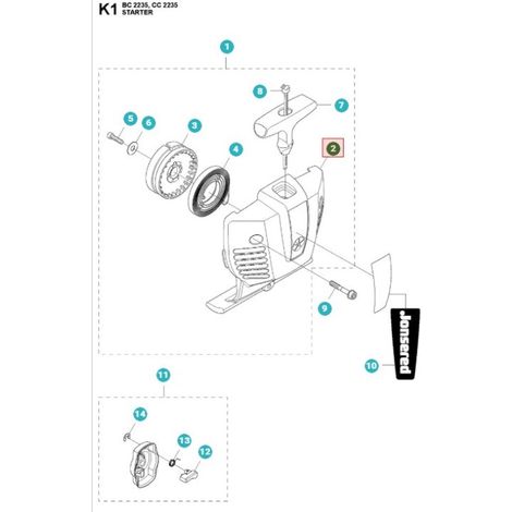 CARTER AVVIAMENTO 544126401 ORIGINALE HUSQVARNA
