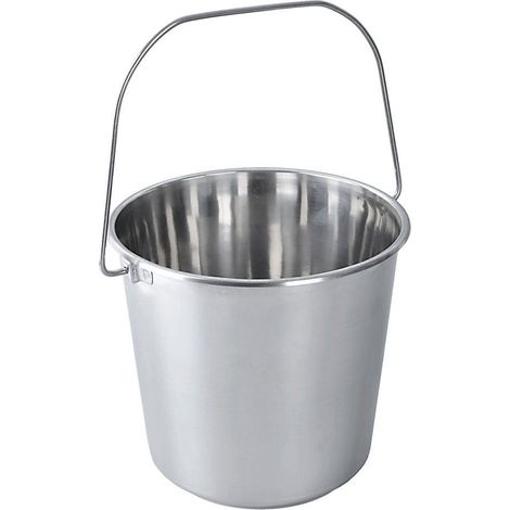 Cubo de acero inoxidable para alimentos de 12 litros (1/3)