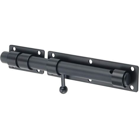 Verrous Loquet Porte Extérieur Loquet de Porte à Boulon Coulissant Verrou de Porte à Barillet Serrure avec Trou(Cadenas Non Compris) (1/5)