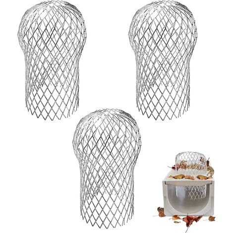 Crapaudine de Gouttière en Aluminium,Filtre Gouttiere,Filtre de Gouttière,Filtre Anti Feuille,Crapaudines Pour Gouttière,Protections De Gouttière pour Maison,Avant-toit,Fossé,Égou,17×10CM (1/5)