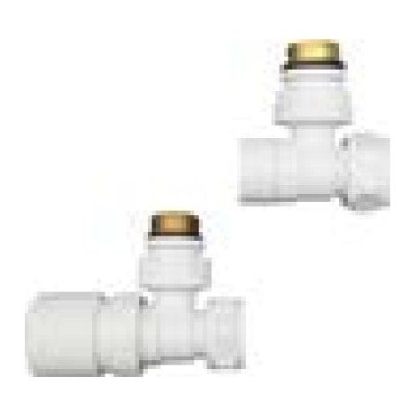 LAZZARINI 392117 Juego De Válvulas Termostáticas 3/4" Para Radiadores Color Blanco - ref: 392117 (1/2)
