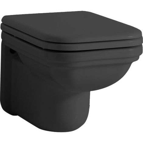 WC suspendu WALDORF, 37x55cm, noir mat