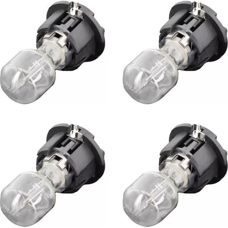 Cuatro bombillas (con base) para luces traseras, intermitentes y luces de freno para modelos BMW X4 F26 F54 2014-2018, número de pieza 63217954459