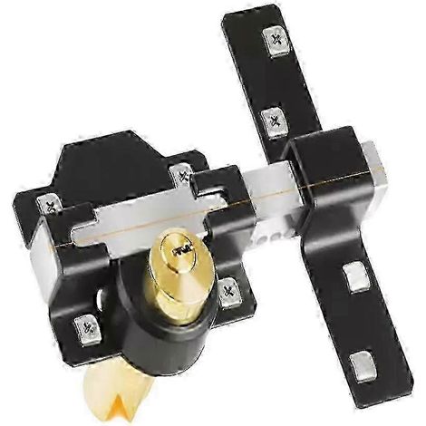 Cadenas double pour portail SZRH AG 50 mm, compatible avec allée et jardin, avec 5 clés (1/5)