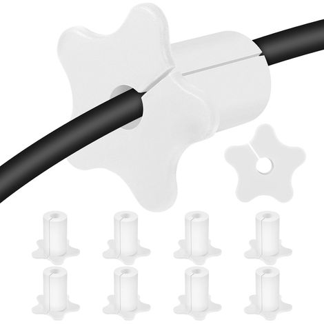 10 Stück Wanddurchführung Kabel, Kabeldurchführungsbuchsen Silikon Kabeldurchführung Wand für 16mm Durchmesser Wandloch, Außen Mauerdurchführung Kabel Wanddurchführung(Weiß) (1/5)