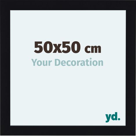 yd. - Cadre photo 50x50 - Noir Brillant - MDF - Como (1/5)
